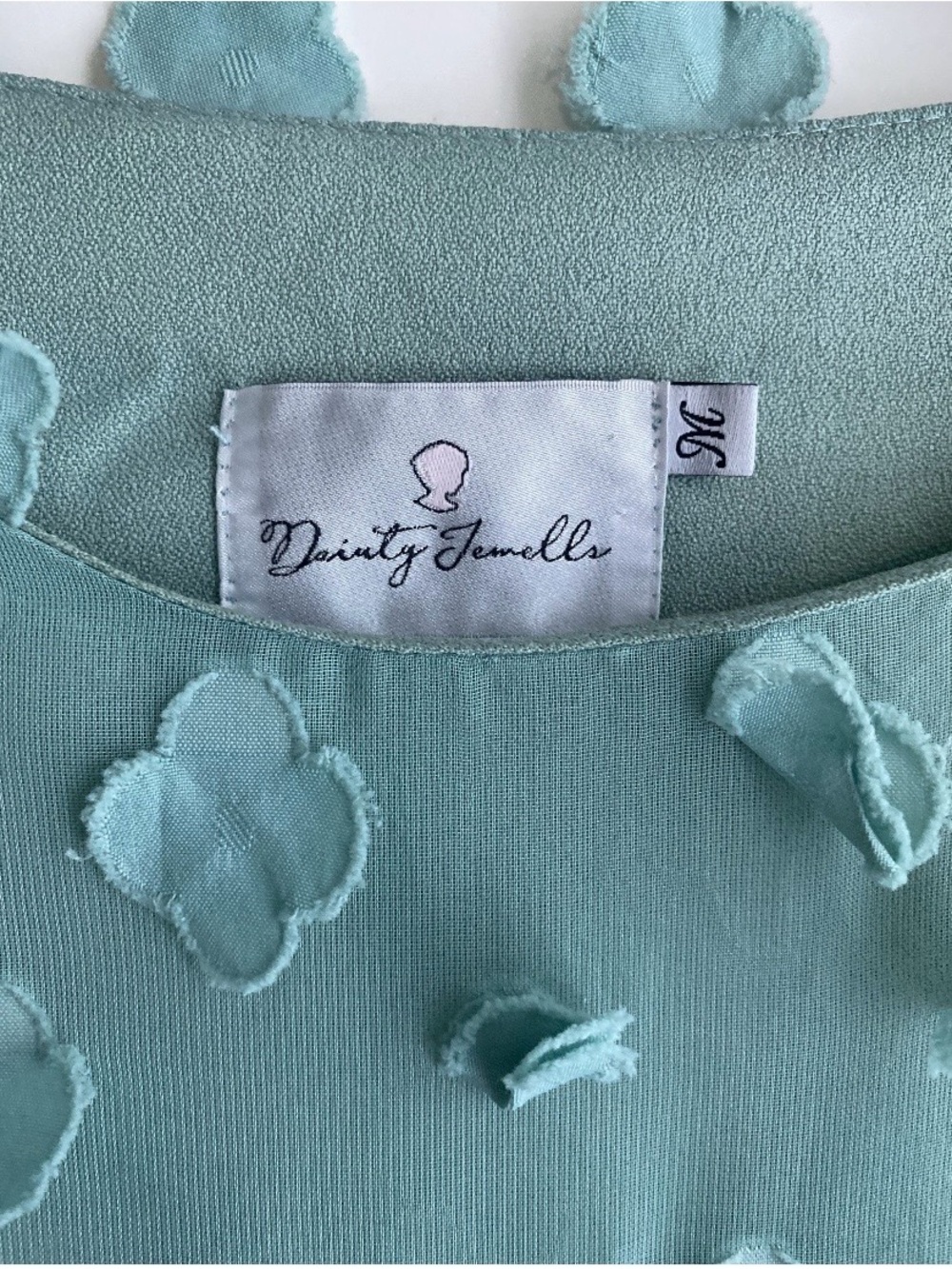 Dainty Jewells Seafoam Green Long Sleeve Midi Dress - Picture 3 of 3